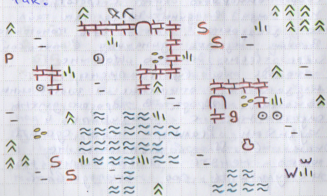 Бумажный рисунок - План ASCII игры