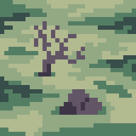 Рисование - Дерево в болоте