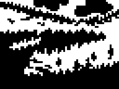 Рисование - Лесистые горы, чёрное в белом