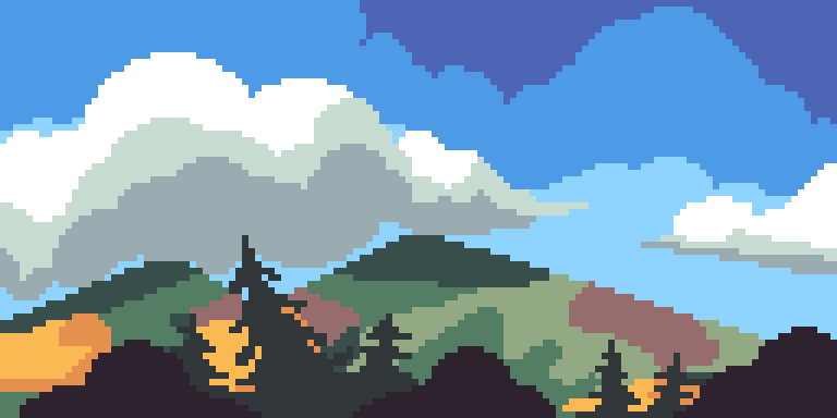 Рисование - Холмы