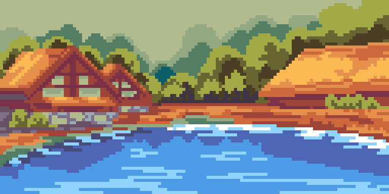 Рисование - Дома охотников