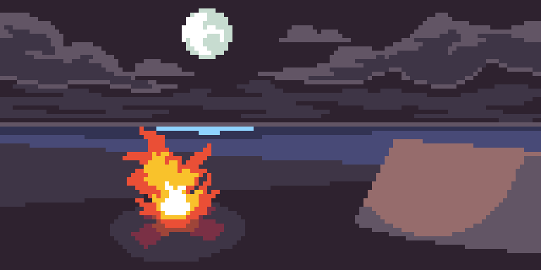 Рисование - Костёр