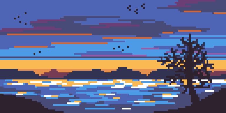 Рисование - Вечерело