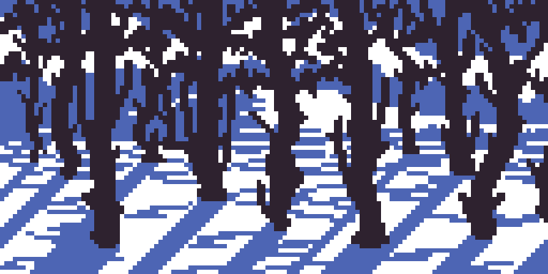 Рисование - Зимний лес