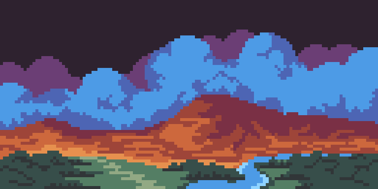 Рисование - Горы песка