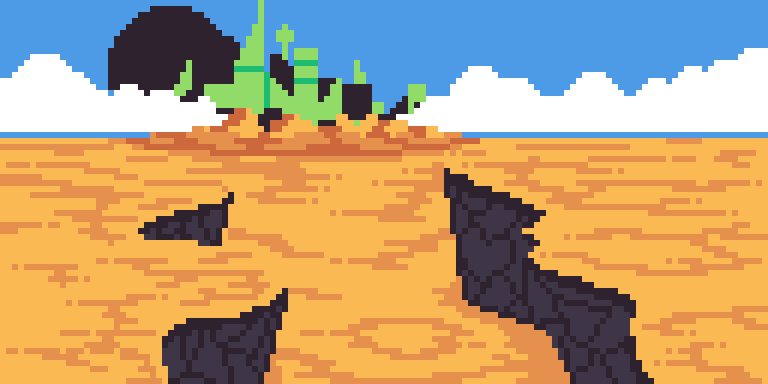 Рисование - Изумрудный город в пустыне