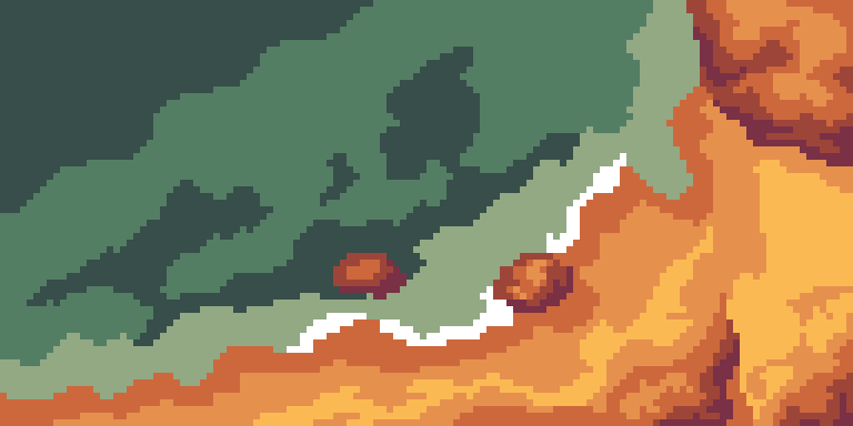 Рисование - Море, вид сверху