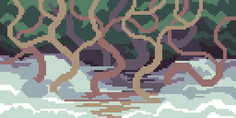 Рисование - Туманная чаща