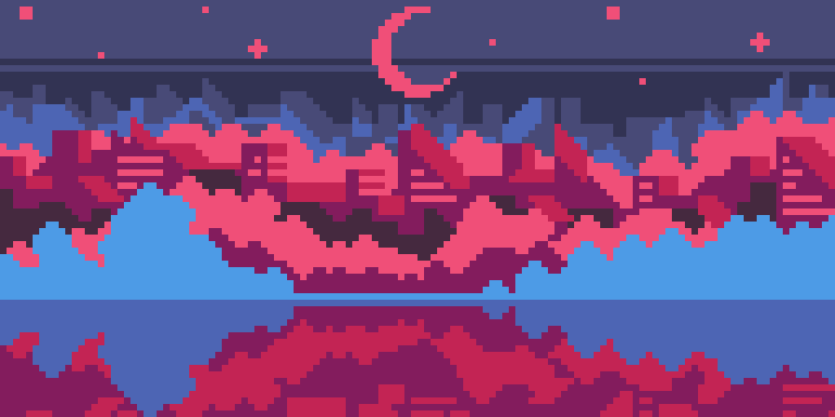 Рисование - Большой город ночью