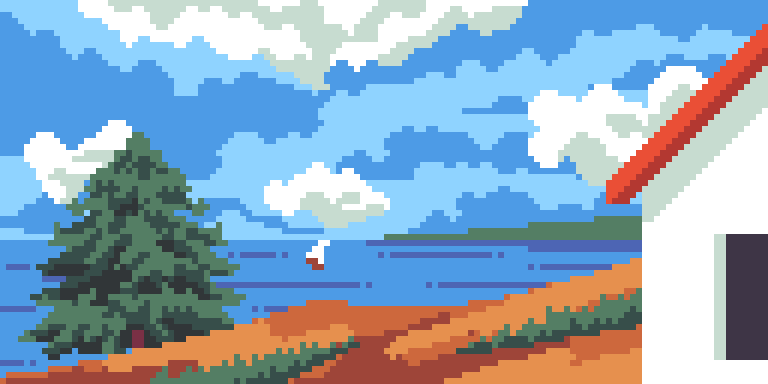 Рисование - Летний день у моря