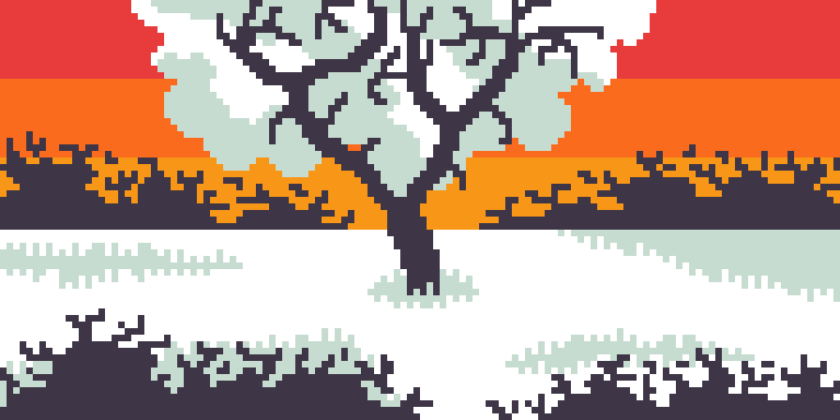 Рисование - Зимнее дерево