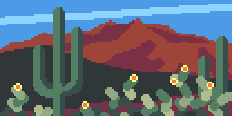 Рисование - Пустыня Калико