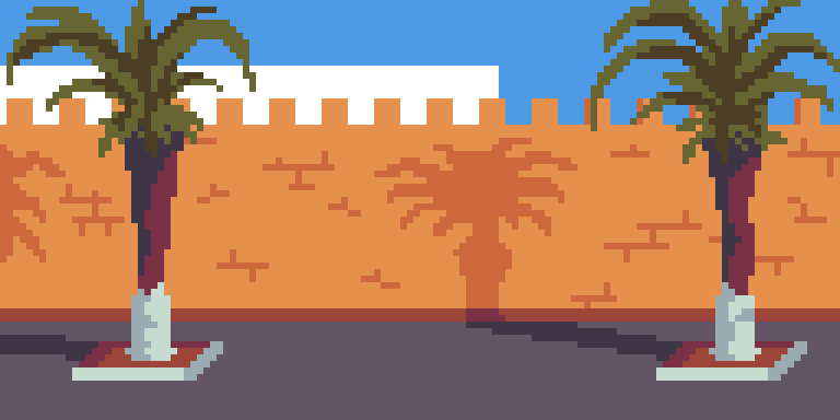 Рисование - Финики в городе