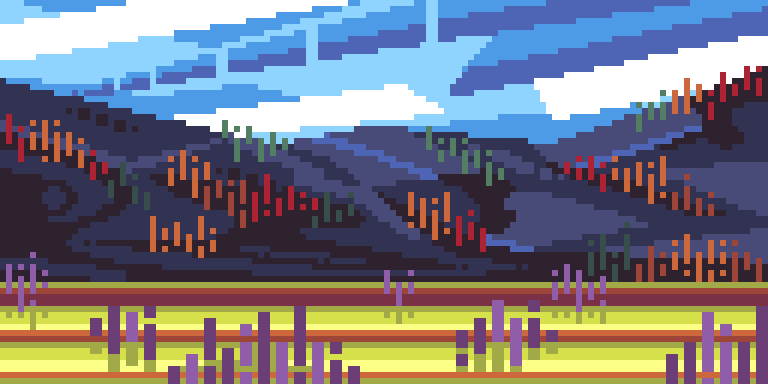 Рисование - Вересковое предгорье