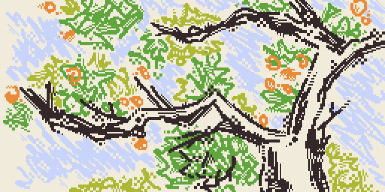 Рисование - Апельсиновое дерево