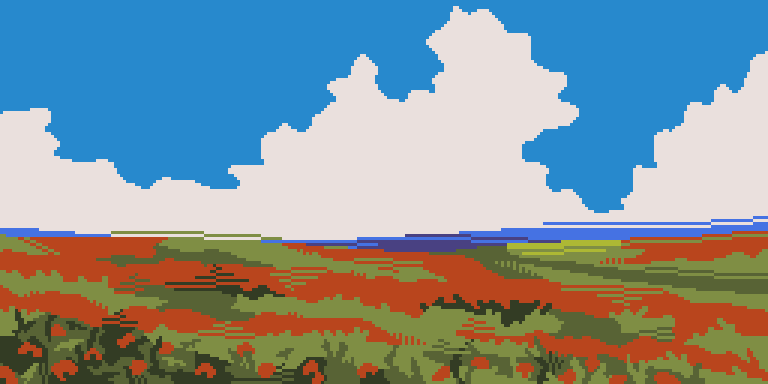 Рисование - Поле маковое