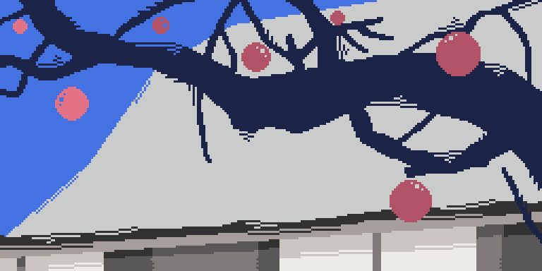 Рисование - Зимняя вишня