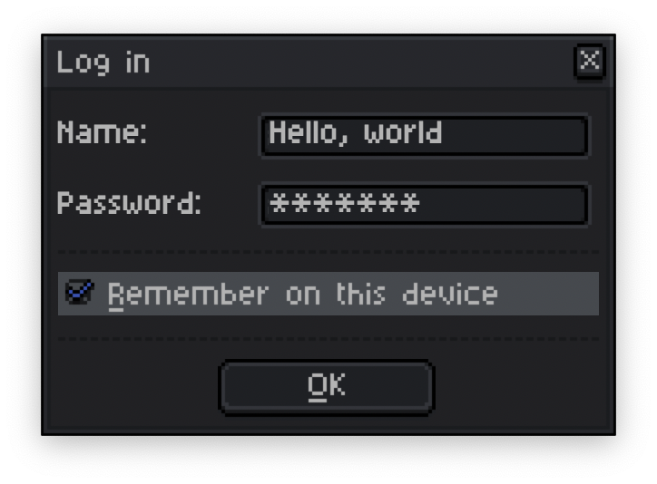 Pixelated - Заполненные данные