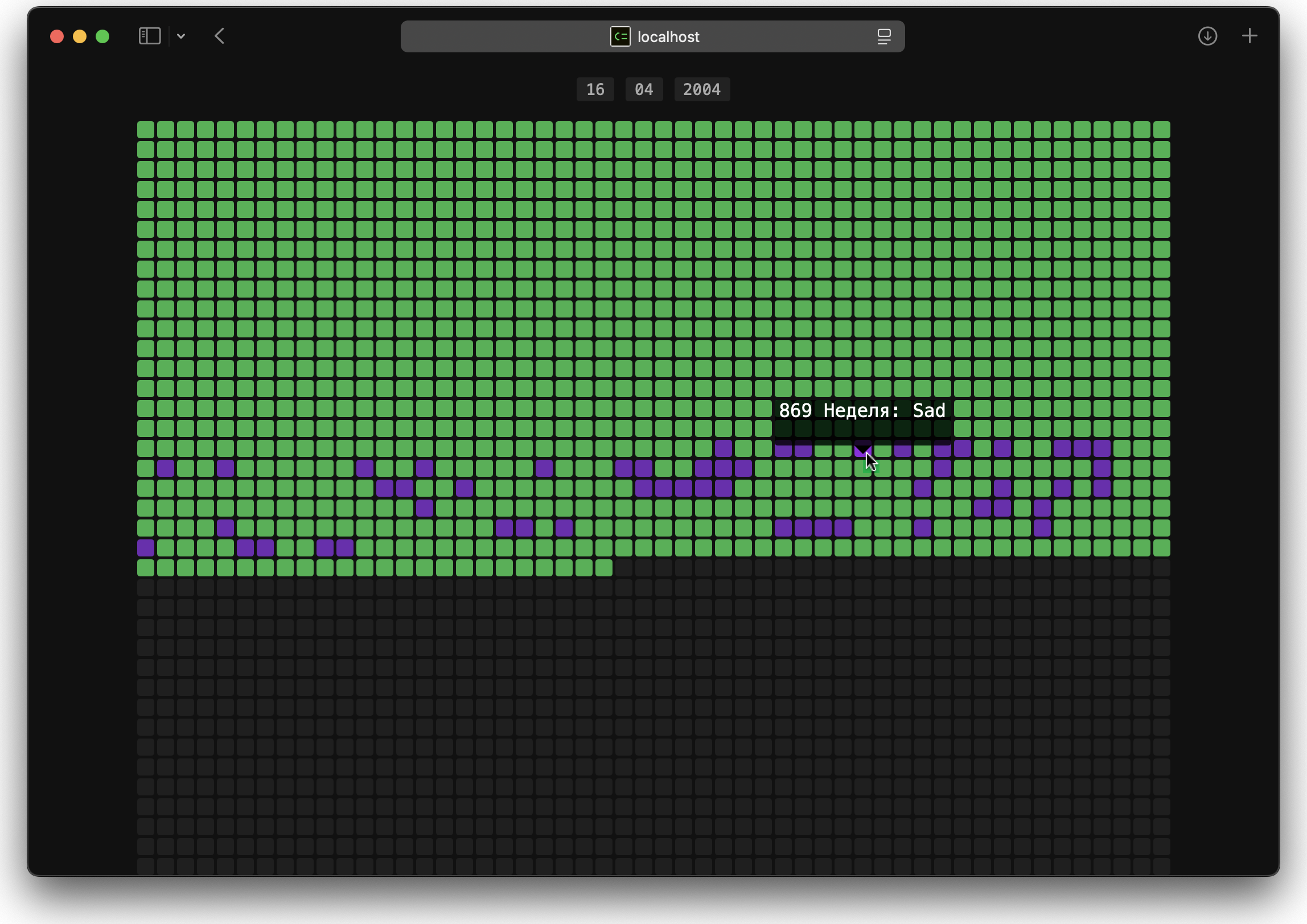LifeTime - Отметки создания проектов